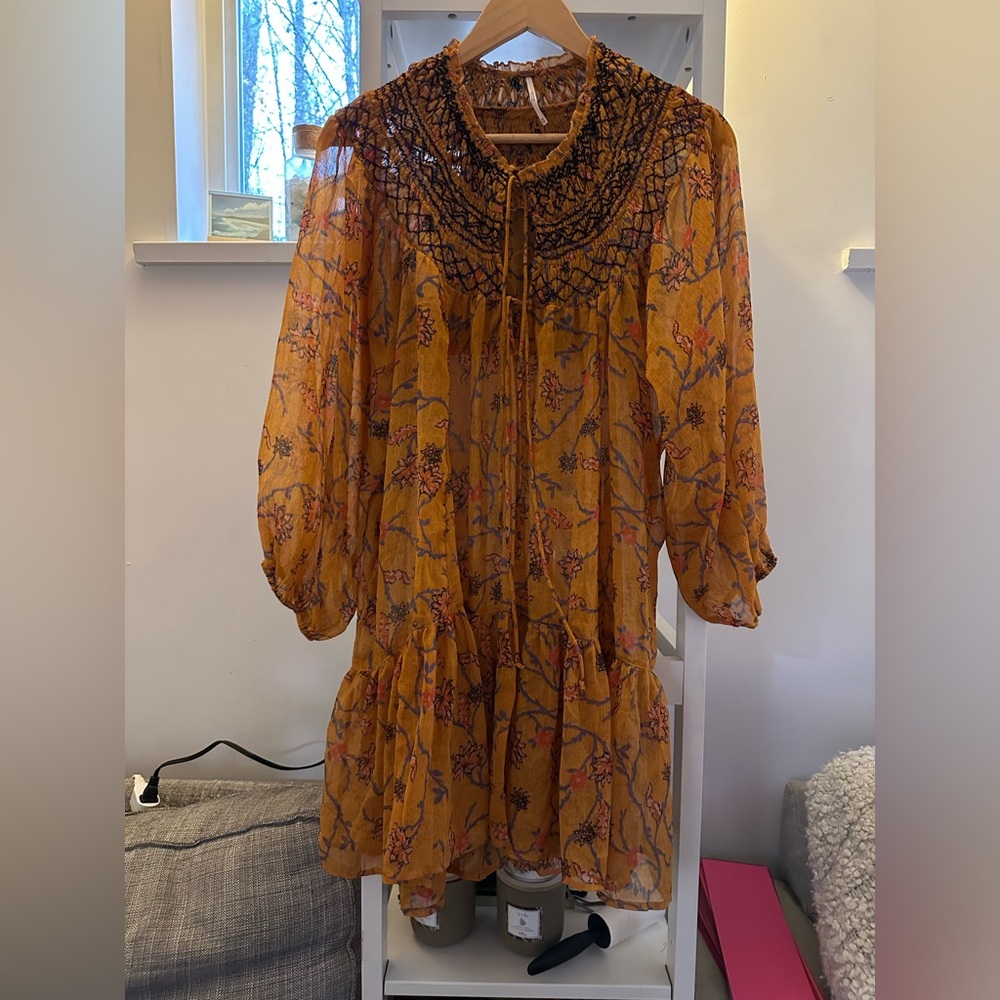 Free People sheer ‘Keeping up with Kara’ tunic/mini dress